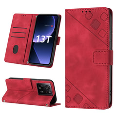 Skin Feel Embossed Leather Phone Case, For Xiaomi Poco M6 Pro 5G / Redmi 12 4G / 5G, For Xiaomi Redmi K70 / K70 Pro, For Xiaomi 13T, For Xiaomi Poco F5 5G/Redmi Note 12 Turbo, For Xiaomi Poco F5 Pro 5G/Redmi K60