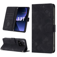 Skin Feel Embossed Leather Phone Case, For Xiaomi Poco M6 Pro 5G / Redmi 12 4G / 5G, For Xiaomi Redmi K70 / K70 Pro, For Xiaomi 13T, For Xiaomi Poco F5 5G/Redmi Note 12 Turbo, For Xiaomi Poco F5 Pro 5G/Redmi K60