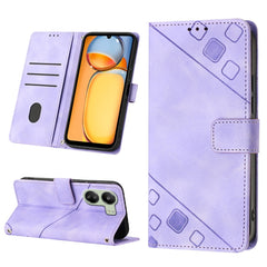 Skin Feel Embossed Leather Phone Case