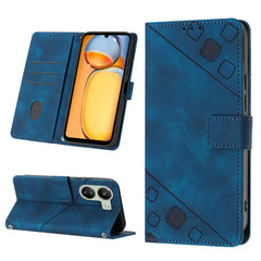 Skin Feel Embossed Leather Phone Case, For Xiaomi 14, For Xiaomi Redmi Note 13 5G Global, For Xiaomi Redmi 13C, For Xiaomi Redmi Note 13 Pro+ 5G, For Xiaomi Redmi Note 13 Pro 5G Global