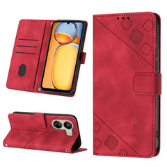 Skin Feel Embossed Leather Phone Case, For Xiaomi 14, For Xiaomi Redmi Note 13 5G Global, For Xiaomi Redmi 13C, For Xiaomi Redmi Note 13 Pro+ 5G, For Xiaomi Redmi Note 13 Pro 5G Global