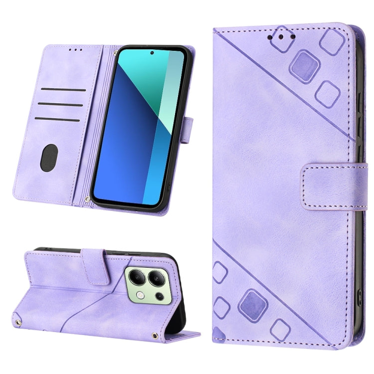 Skin Feel Embossed Leather Phone Case