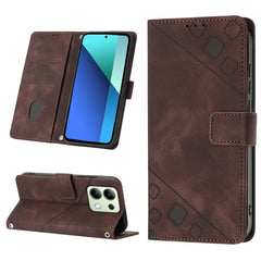 Skin Feel Embossed Leather Phone Case, For Xiaomi Redmi Note 13 4G Global, For Xiaomi Redmi K70E, For Xiaomi Poco X6 Pro, For Xiaomi 14 Ultra, For Xiaomi 14 Pro