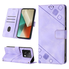 Skin Feel Embossed Leather Phone Case, For Xiaomi 14, For Xiaomi Redmi Note 13 5G Global, For Xiaomi Redmi 13C, For Xiaomi Redmi Note 13 Pro+ 5G, For Xiaomi Redmi Note 13 Pro 5G Global