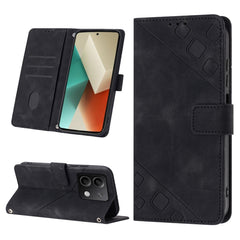 Skin Feel Embossed Leather Phone Case, For Xiaomi 14, For Xiaomi Redmi Note 13 5G Global, For Xiaomi Redmi 13C, For Xiaomi Redmi Note 13 Pro+ 5G, For Xiaomi Redmi Note 13 Pro 5G Global