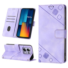 Skin Feel Embossed Leather Phone Case, For Xiaomi Poco F6, For Xiaomi Poco M6 Pro 4G, For Xiaomi Poco X6 Neo 5G Global, For Xiaomi Redmi A3, For Xiaomi Redmi Note 13 Pro 4G Global