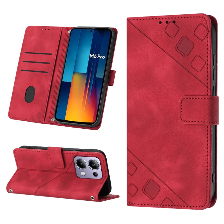 Skin Feel Embossed Leather Phone Case