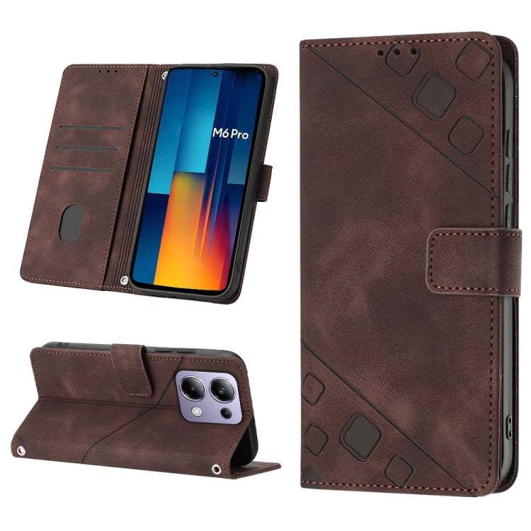Skin Feel Embossed Leather Phone Case