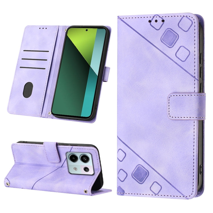 Skin Feel Embossed Leather Phone Case