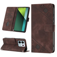 Skin Feel Embossed Leather Phone Case, For Xiaomi 14, For Xiaomi Redmi Note 13 5G Global, For Xiaomi Redmi 13C, For Xiaomi Redmi Note 13 Pro+ 5G, For Xiaomi Redmi Note 13 Pro 5G Global