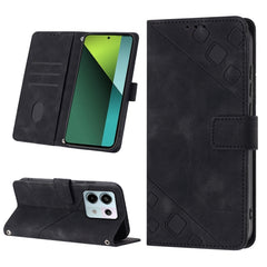 Skin Feel Embossed Leather Phone Case, For Xiaomi 14, For Xiaomi Redmi Note 13 5G Global, For Xiaomi Redmi 13C, For Xiaomi Redmi Note 13 Pro+ 5G, For Xiaomi Redmi Note 13 Pro 5G Global