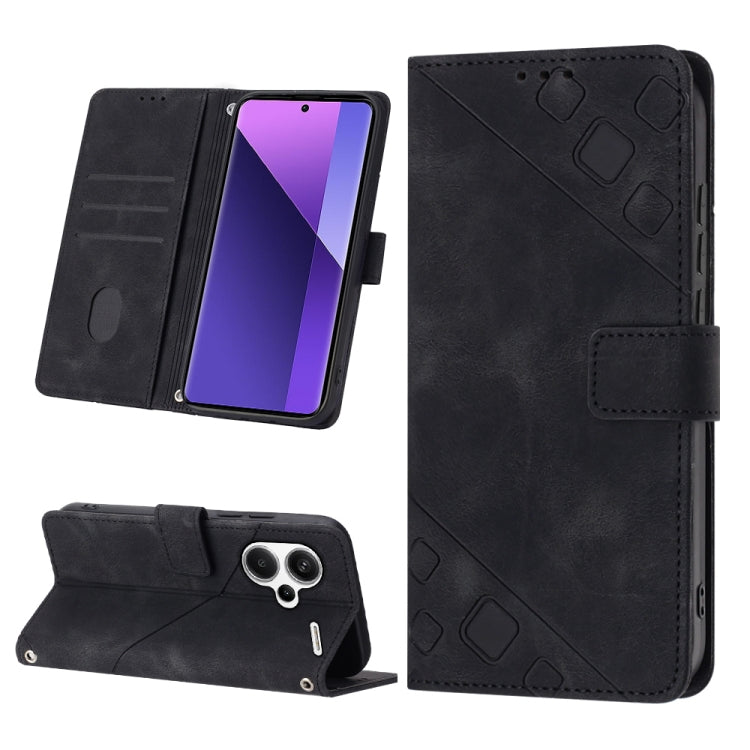 Skin Feel Embossed Leather Phone Case