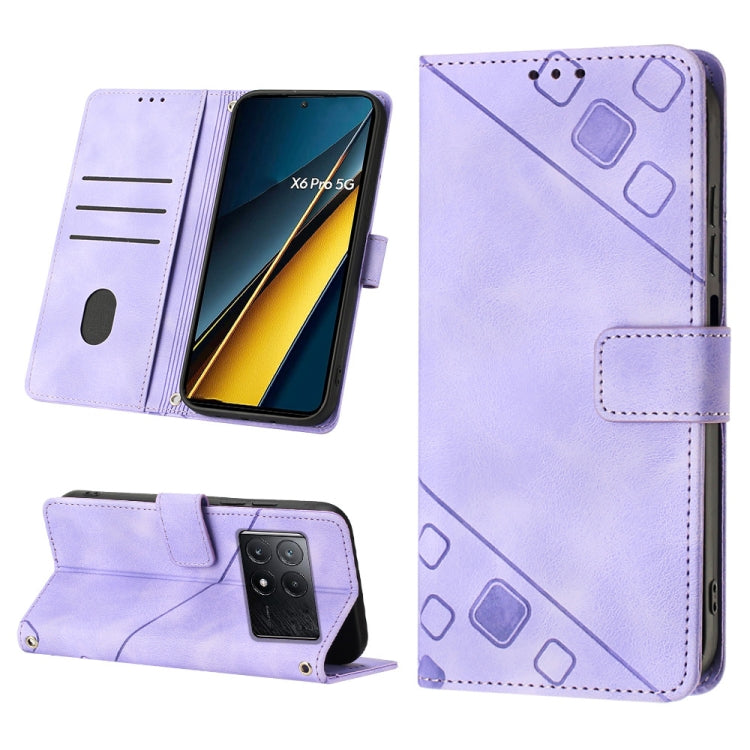 Skin Feel Embossed Leather Phone Case