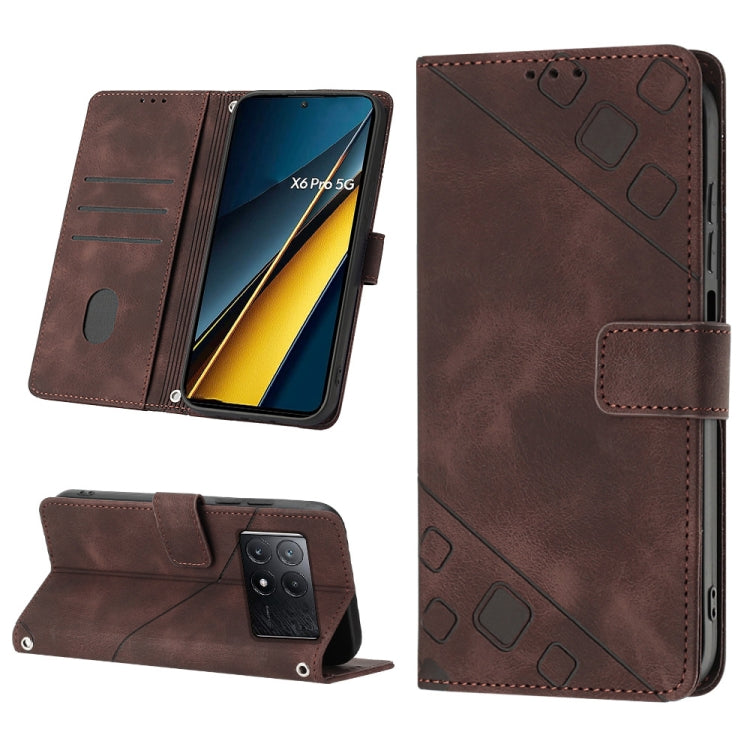 Skin Feel Embossed Leather Phone Case