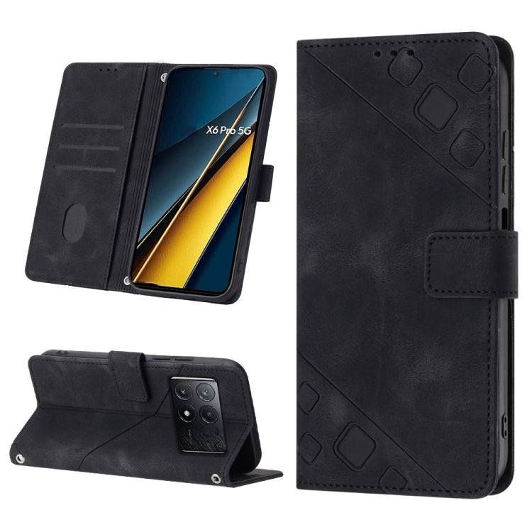 Skin Feel Embossed Leather Phone Case