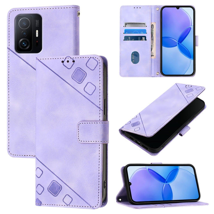 Skin Feel Embossed Leather Phone Case