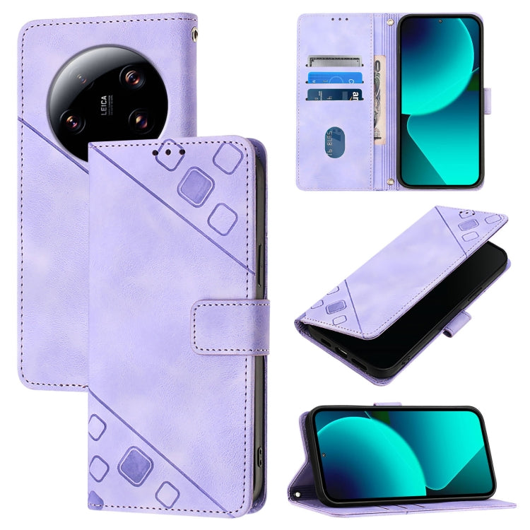 Skin Feel Embossed Leather Phone Case