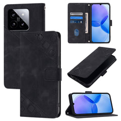 Skin Feel Embossed Leather Phone Case, For Xiaomi 14, For Xiaomi Redmi Note 13 5G Global, For Xiaomi Redmi 13C, For Xiaomi Redmi Note 13 Pro+ 5G, For Xiaomi Redmi Note 13 Pro 5G Global