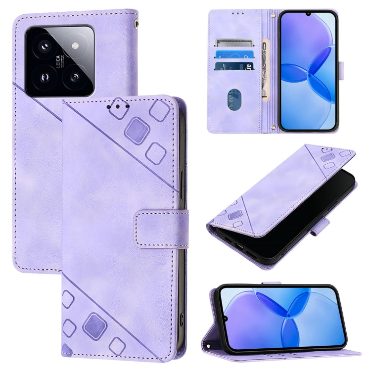 Skin Feel Embossed Leather Phone Case