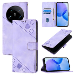 Skin Feel Embossed Leather Phone Case, For Xiaomi Redmi Note 13 4G Global, For Xiaomi Redmi K70E, For Xiaomi Poco X6 Pro, For Xiaomi 14 Ultra, For Xiaomi 14 Pro