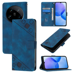 Skin Feel Embossed Leather Phone Case, For Xiaomi Redmi Note 13 4G Global, For Xiaomi Redmi K70E, For Xiaomi Poco X6 Pro, For Xiaomi 14 Ultra, For Xiaomi 14 Pro