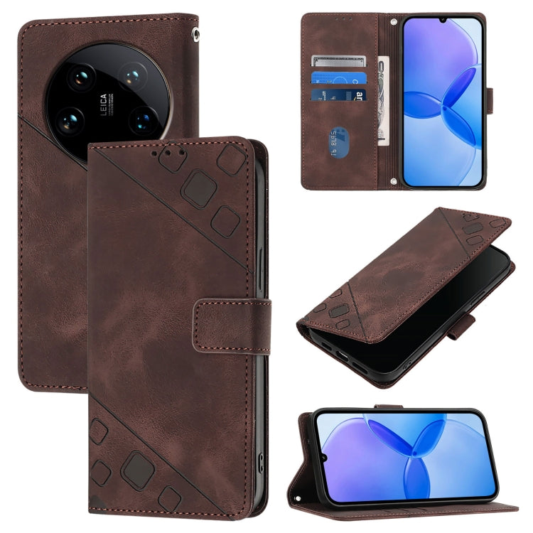 Skin Feel Embossed Leather Phone Case
