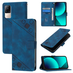 Skin Feel Embossed Leather Phone Case, For Xiaomi Poco M5s / Redmi Note 11 SE India, For Xiaomi Poco X4 NFC 5G, For Xiaomi Redmi Note 11 Pro+ 5G EU, For Xiaomi Civi 1S, For Xiaomi Poco M4 Pro 5G / Redmi Note 11S 5G