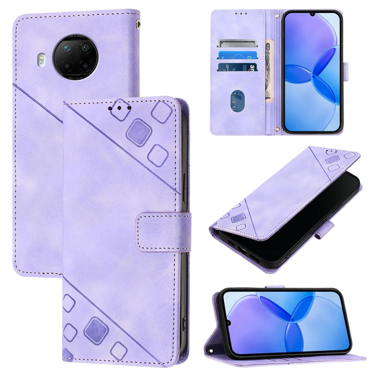 Skin Feel Embossed Leather Phone Case