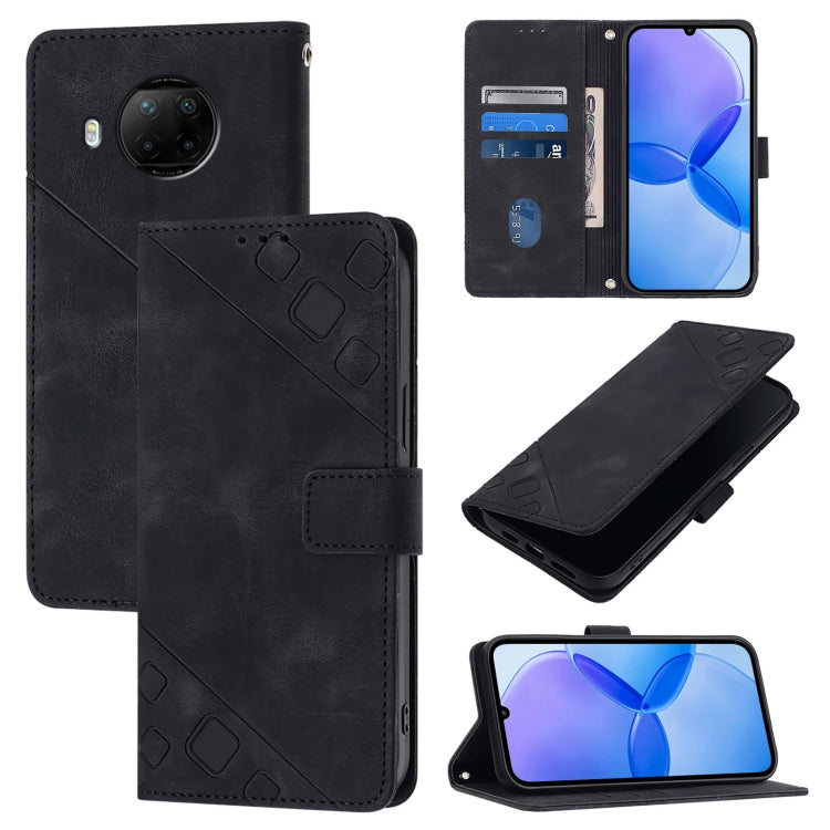 Skin Feel Embossed Leather Phone Case