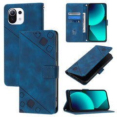 Skin Feel Embossed Leather Phone Case, For Xiaomi Poco X3 GT, For Xiaomi Poco F3 / Redmi K40 / K40 Pro, For Xiaomi Poco X3 / Poco X3 Pro, For Xiaomi Mi 11 Lite / Mi 11 Lite 5G, For Xiaomi Mi 11 Ultra