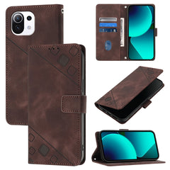 Skin Feel Embossed Leather Phone Case, For Xiaomi Poco X3 GT, For Xiaomi Poco F3 / Redmi K40 / K40 Pro, For Xiaomi Poco X3 / Poco X3 Pro, For Xiaomi Mi 11 Lite / Mi 11 Lite 5G, For Xiaomi Mi 11 Ultra