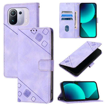 Skin Feel Embossed Leather Phone Case, For Xiaomi Mi 11 Pro, For Xiaomi Redmi Note 10 Pro 4G, For Xiaomi Poco M3 / Redmi 9 Power, For Xiaomi Redmi Note 9T Global