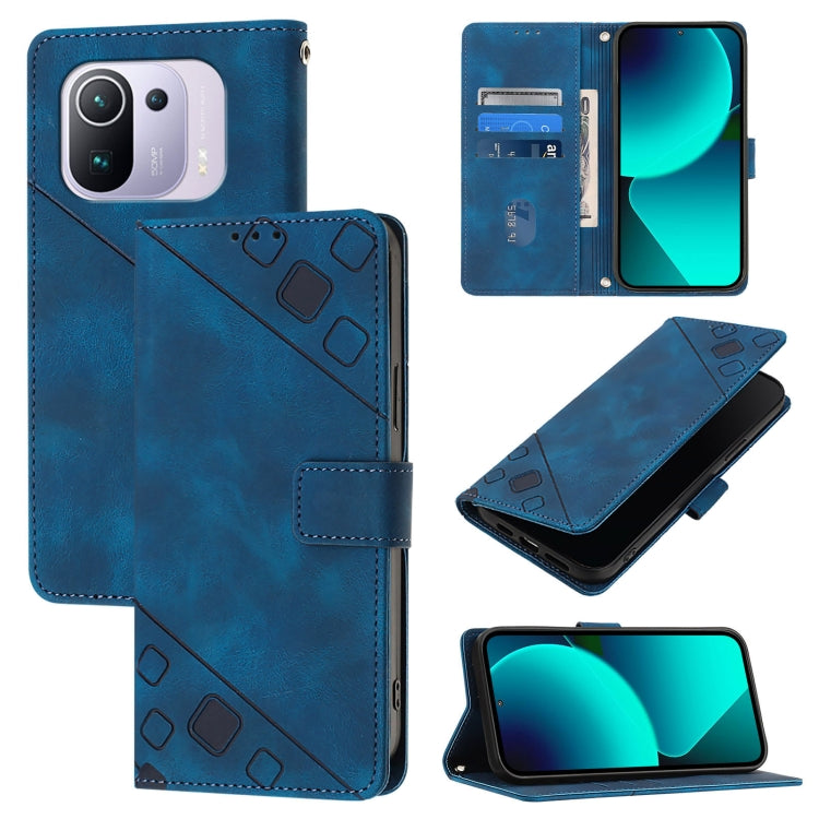 Skin Feel Embossed Leather Phone Case