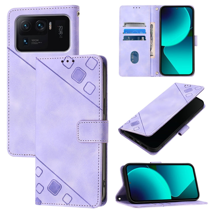 Skin Feel Embossed Leather Phone Case