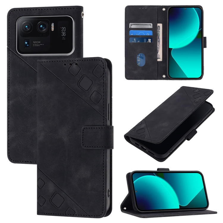 Skin Feel Embossed Leather Phone Case