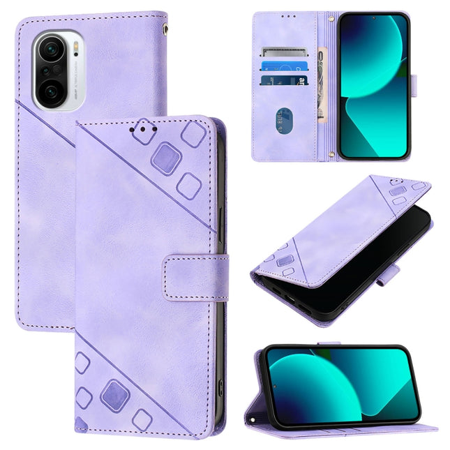 Skin Feel Embossed Leather Phone Case, For Xiaomi Poco F3 / Redmi K40 / K40 Pro, For Xiaomi Poco X3 / Poco X3 Pro, For Xiaomi Mi 11 Lite / Mi 11 Lite 5G, For Xiaomi Mi 11 Ultra