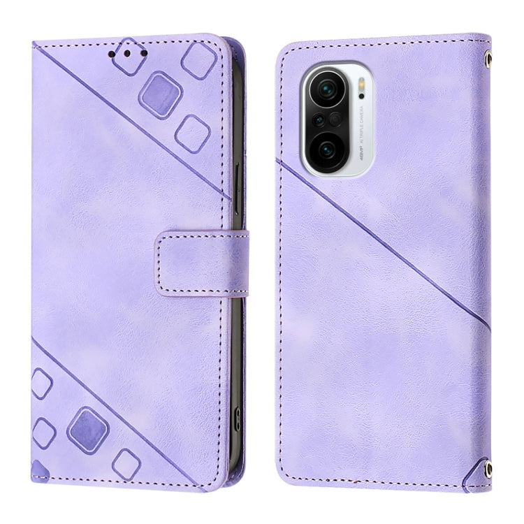 Skin Feel Embossed Leather Phone Case