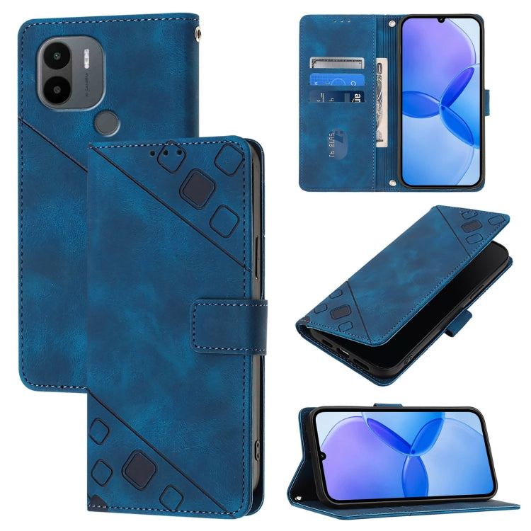 Skin Feel Embossed Leather Phone Case