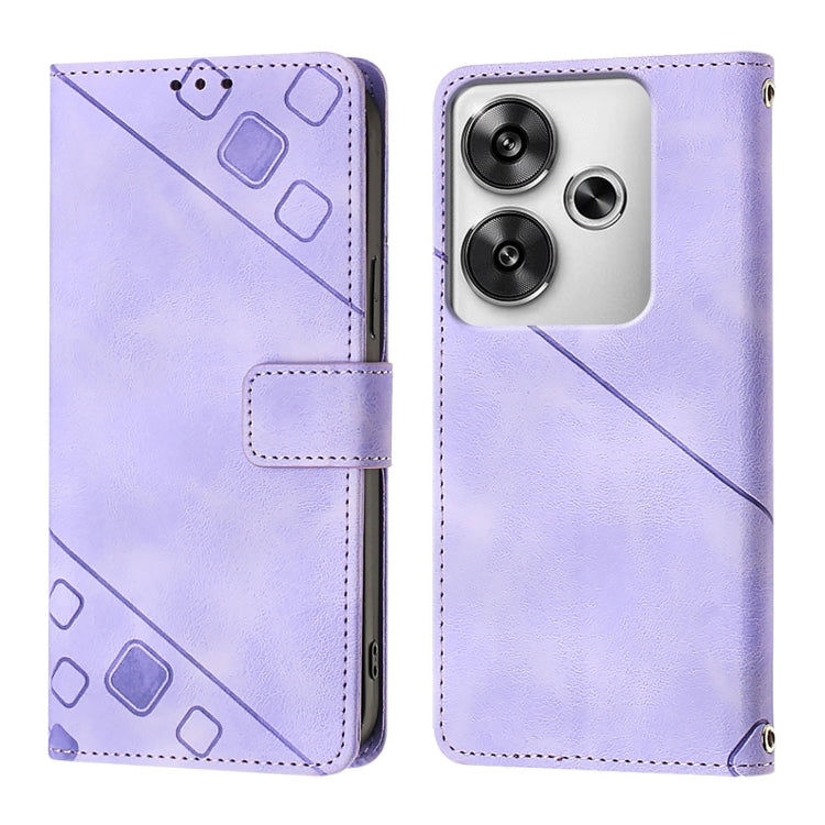 Skin Feel Embossed Leather Phone Case