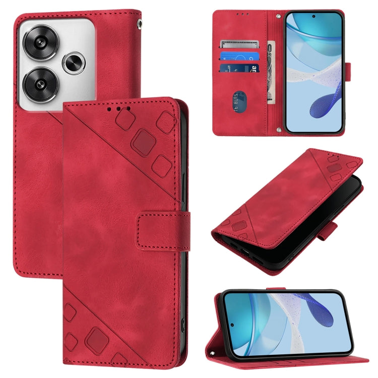 Skin Feel Embossed Leather Phone Case