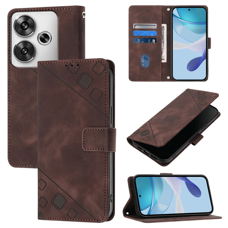 Skin Feel Embossed Leather Phone Case