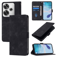 Skin Feel Embossed Leather Phone Case, For Xiaomi Poco F6, For Xiaomi Poco M6 Pro 4G, For Xiaomi Poco X6 Neo 5G Global, For Xiaomi Redmi A3, For Xiaomi Redmi Note 13 Pro 4G Global