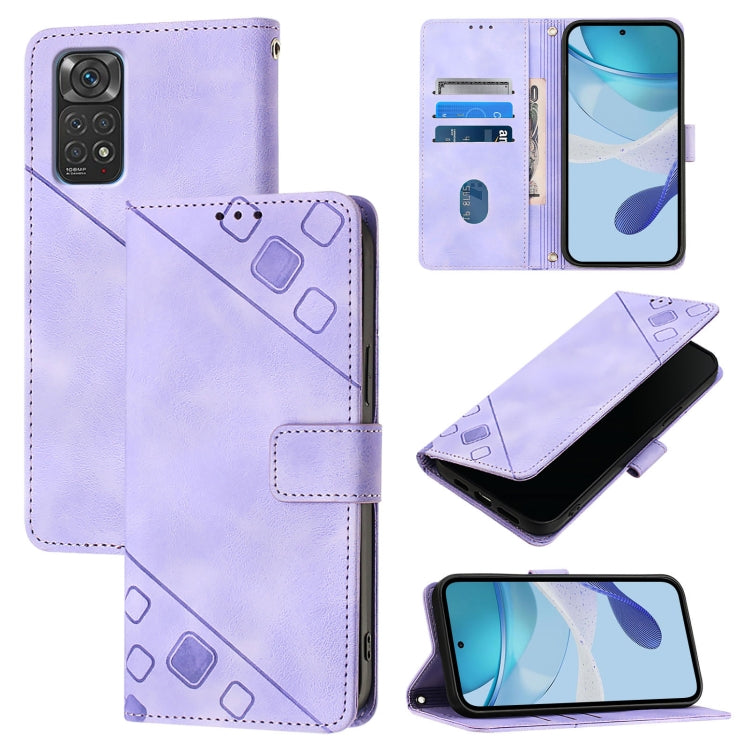 Skin Feel Embossed Leather Phone Case