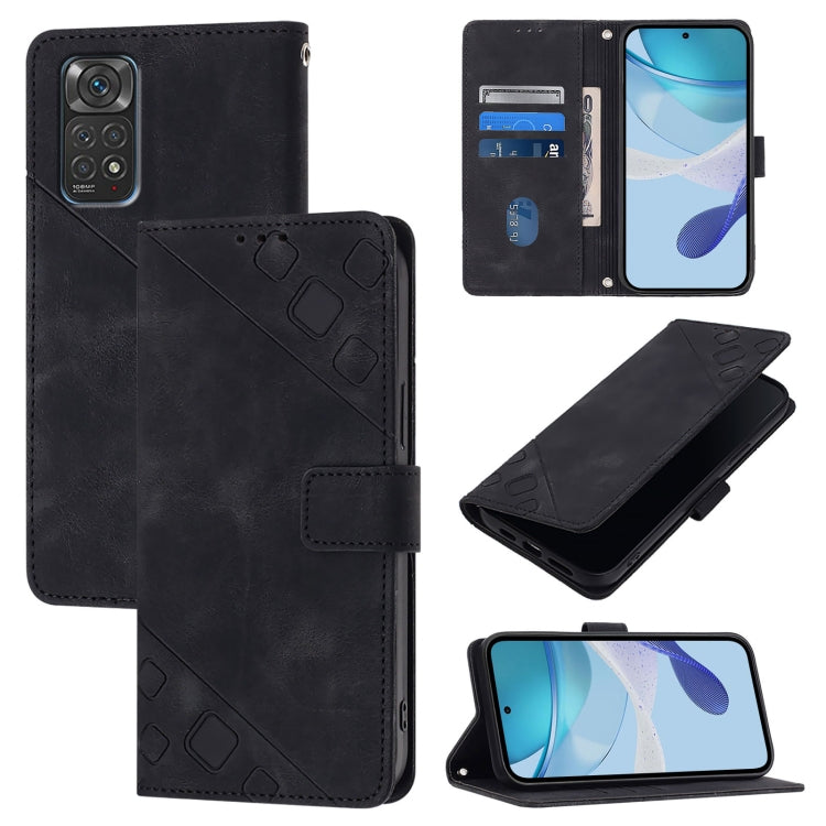 Skin Feel Embossed Leather Phone Case