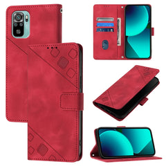 Skin Feel Embossed Leather Phone Case, For Xiaomi Poco M5s / Redmi Note 11 SE India, For Xiaomi Poco X4 NFC 5G, For Xiaomi Redmi Note 11 Pro+ 5G EU, For Xiaomi Civi 1S, For Xiaomi Poco M4 Pro 5G / Redmi Note 11S 5G