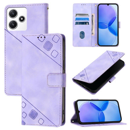 Skin Feel Embossed Leather Phone Case, For Xiaomi Redmi 13C, For Xiaomi Redmi Note 13 Pro+ 5G, For Xiaomi Redmi Note 13 Pro 5G Global, For Xiaomi Poco M6 Pro 5G / Redmi 12 4G / 5G