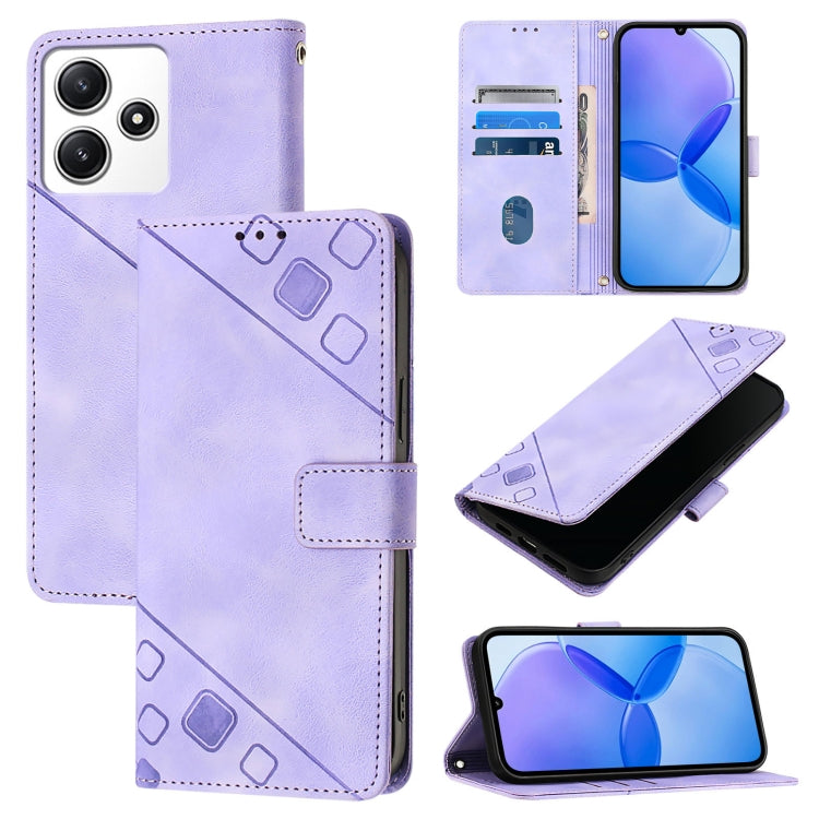 Skin Feel Embossed Leather Phone Case, For Xiaomi Poco M6 Pro 5G / Redmi 12 4G / 5G, For Xiaomi Redmi K70 / K70 Pro, For Xiaomi 13T, For Xiaomi Poco F5 5G/Redmi Note 12 Turbo, For Xiaomi Poco F5 Pro 5G/Redmi K60