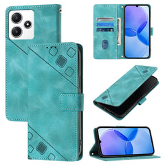 Skin Feel Embossed Leather Phone Case, For Xiaomi Poco M6 Pro 5G / Redmi 12 4G / 5G, For Xiaomi Redmi K70 / K70 Pro, For Xiaomi 13T, For Xiaomi Poco F5 5G/Redmi Note 12 Turbo, For Xiaomi Poco F5 Pro 5G/Redmi K60