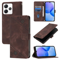 Skin Feel Embossed Leather Phone Case, For Xiaomi Poco M6 Pro 5G / Redmi 12 4G / 5G, For Xiaomi Redmi K70 / K70 Pro, For Xiaomi 13T, For Xiaomi Poco F5 5G/Redmi Note 12 Turbo, For Xiaomi Poco F5 Pro 5G/Redmi K60