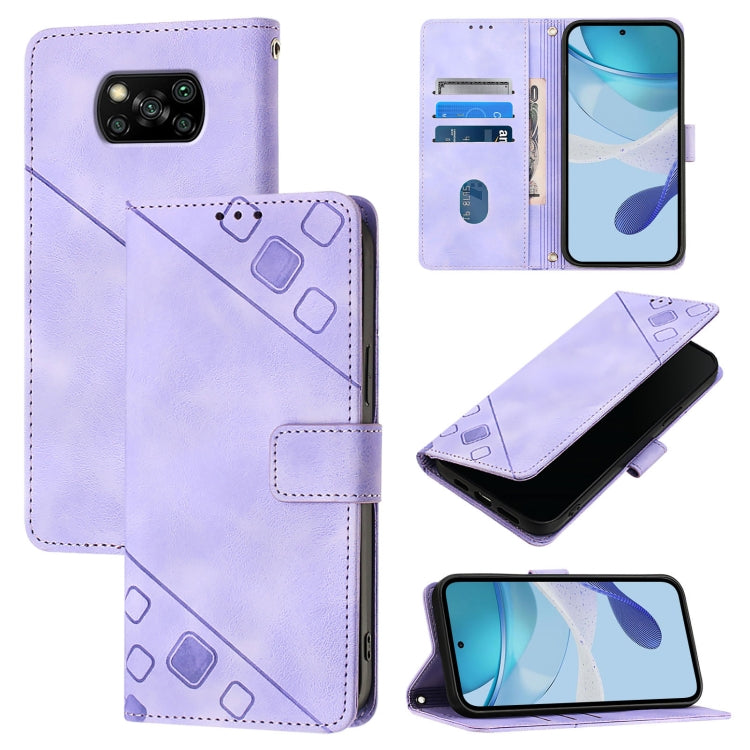 Skin Feel Embossed Leather Phone Case